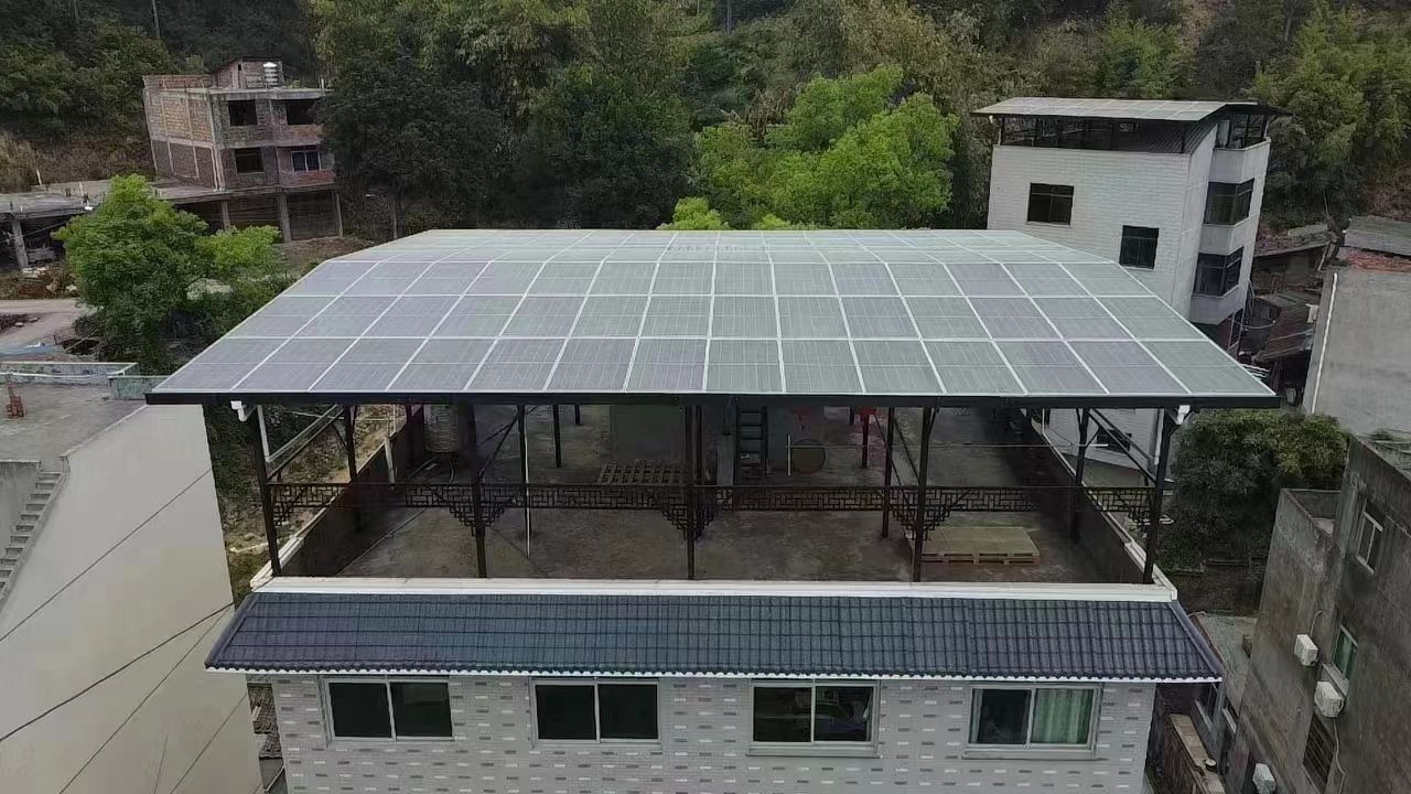 吉林15kw+10kwh自建别墅家庭光伏储能系统